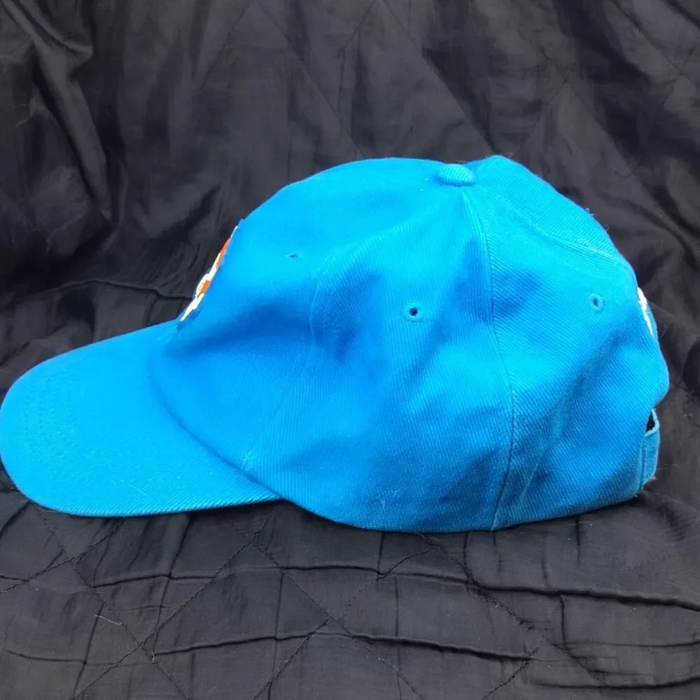 M&M's Crispy Orange Character Hat 1999 Mens Adjustable Blue Baseball Cap